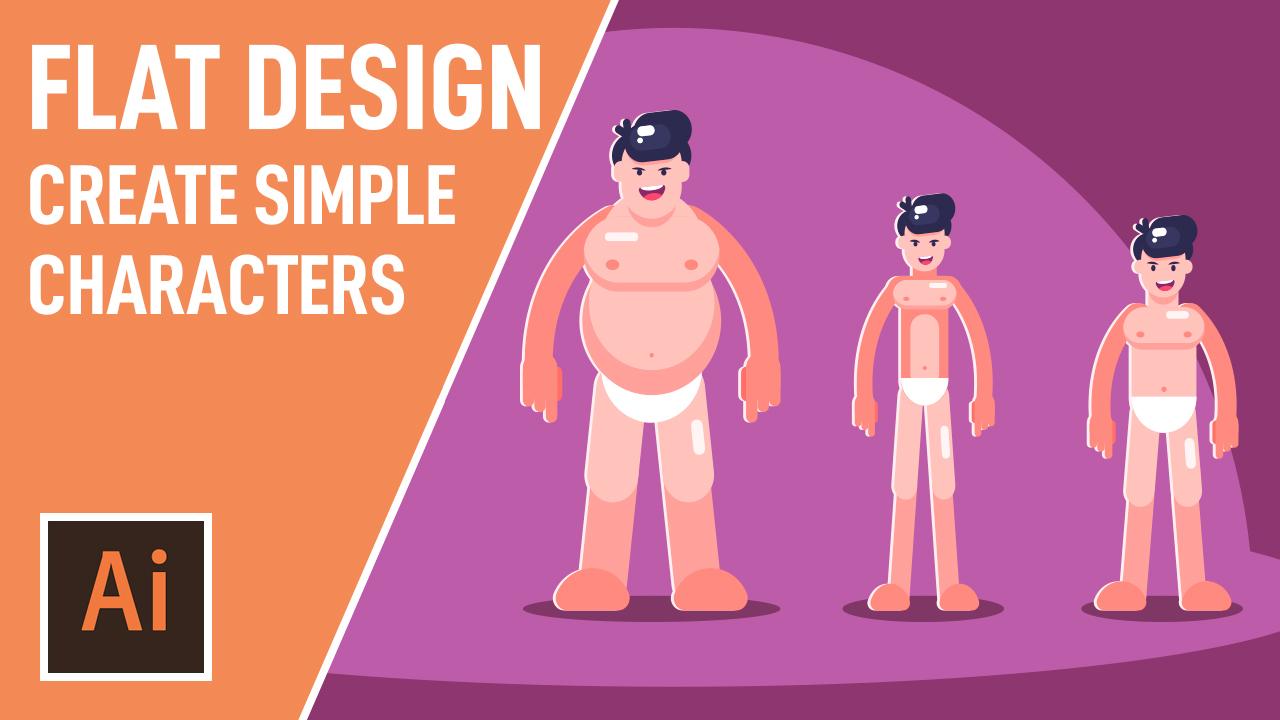 Adobe Illustrator CC Tutorial: Learn to Build Flat Character Design